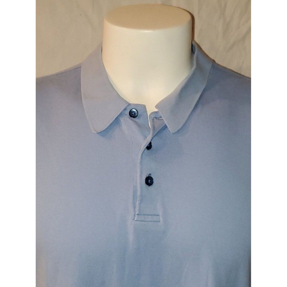Robert Barakett Sky Blue 100% Pima Cotton Short Sleeve Polo Shirt XL - Picture 7 of 13